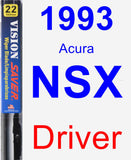 Driver Wiper Blade for 1993 Acura NSX - Vision Saver