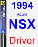 Driver Wiper Blade for 1994 Acura NSX - Vision Saver