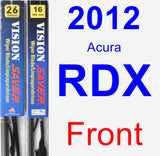 Front Wiper Blade Pack for 2012 Acura RDX - Vision Saver
