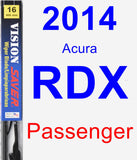 Passenger Wiper Blade for 2014 Acura RDX - Vision Saver