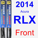 Front Wiper Blade Pack for 2014 Acura RLX - Vision Saver