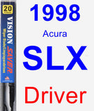 Driver Wiper Blade for 1998 Acura SLX - Vision Saver