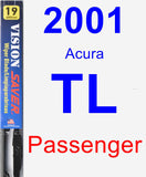 Passenger Wiper Blade for 2001 Acura TL - Vision Saver