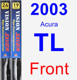 Front Wiper Blade Pack for 2003 Acura TL - Vision Saver