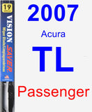 Passenger Wiper Blade for 2007 Acura TL - Vision Saver
