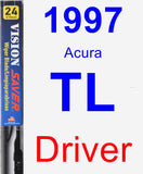 Driver Wiper Blade for 1997 Acura TL - Vision Saver