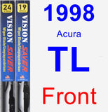Front Wiper Blade Pack for 1998 Acura TL - Vision Saver