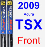 Front Wiper Blade Pack for 2009 Acura TSX - Vision Saver