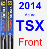 Front Wiper Blade Pack for 2014 Acura TSX - Vision Saver