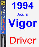 Driver Wiper Blade for 1994 Acura Vigor - Vision Saver
