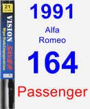 Passenger Wiper Blade for 1991 Alfa Romeo 164 - Vision Saver