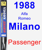 Passenger Wiper Blade for 1988 Alfa Romeo Milano - Vision Saver