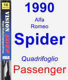 Passenger Wiper Blade for 1990 Alfa Romeo Spider - Vision Saver