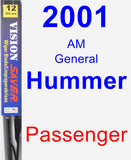 Passenger Wiper Blade for 2001 AM General Hummer - Vision Saver