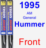 Front Wiper Blade Pack for 1995 AM General Hummer - Vision Saver