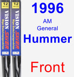 Front Wiper Blade Pack for 1996 AM General Hummer - Vision Saver