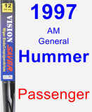 Passenger Wiper Blade for 1997 AM General Hummer - Vision Saver