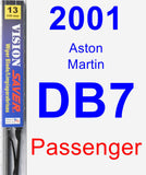 Passenger Wiper Blade for 2001 Aston Martin DB7 - Vision Saver