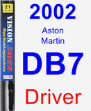 Driver Wiper Blade for 2002 Aston Martin DB7 - Vision Saver