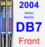 Front Wiper Blade Pack for 2004 Aston Martin DB7 - Vision Saver