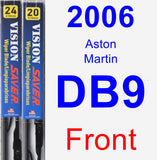 Front Wiper Blade Pack for 2006 Aston Martin DB9 - Vision Saver