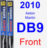 Front Wiper Blade Pack for 2010 Aston Martin DB9 - Vision Saver