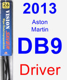 Driver Wiper Blade for 2013 Aston Martin DB9 - Vision Saver