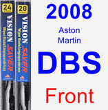 Front Wiper Blade Pack for 2008 Aston Martin DBS - Vision Saver