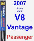 Passenger Wiper Blade for 2007 Aston Martin V8 Vantage - Vision Saver