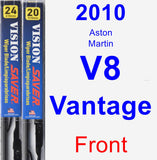Front Wiper Blade Pack for 2010 Aston Martin V8 Vantage - Vision Saver