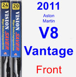 Front Wiper Blade Pack for 2011 Aston Martin V8 Vantage - Vision Saver