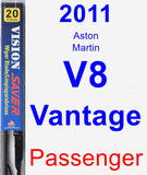 Passenger Wiper Blade for 2011 Aston Martin V8 Vantage - Vision Saver