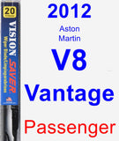 Passenger Wiper Blade for 2012 Aston Martin V8 Vantage - Vision Saver