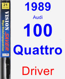 Driver Wiper Blade for 1989 Audi 100 Quattro - Vision Saver