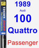 Passenger Wiper Blade for 1989 Audi 100 Quattro - Vision Saver