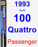 Passenger Wiper Blade for 1993 Audi 100 Quattro - Vision Saver