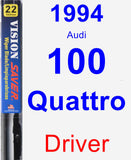 Driver Wiper Blade for 1994 Audi 100 Quattro - Vision Saver