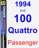 Passenger Wiper Blade for 1994 Audi 100 Quattro - Vision Saver