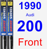 Front Wiper Blade Pack for 1990 Audi 200 - Vision Saver