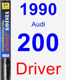 Driver Wiper Blade for 1990 Audi 200 - Vision Saver