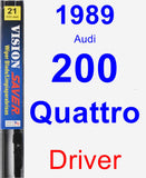 Driver Wiper Blade for 1989 Audi 200 Quattro - Vision Saver