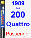 Passenger Wiper Blade for 1989 Audi 200 Quattro - Vision Saver