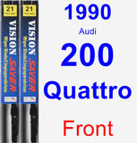 Front Wiper Blade Pack for 1990 Audi 200 Quattro - Vision Saver
