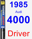 Driver Wiper Blade for 1985 Audi 4000 - Vision Saver