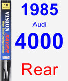 Rear Wiper Blade for 1985 Audi 4000 - Vision Saver
