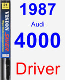Driver Wiper Blade for 1987 Audi 4000 - Vision Saver