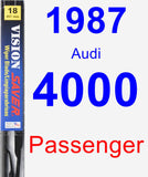Passenger Wiper Blade for 1987 Audi 4000 - Vision Saver
