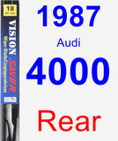 Rear Wiper Blade for 1987 Audi 4000 - Vision Saver