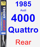 Rear Wiper Blade for 1985 Audi 4000 Quattro - Vision Saver