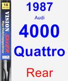 Rear Wiper Blade for 1987 Audi 4000 Quattro - Vision Saver